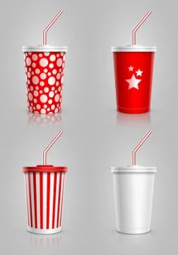Disposable cups Stock Illustration
