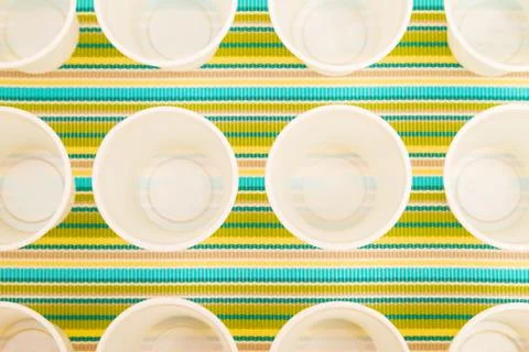 Disposable cups Foto stock