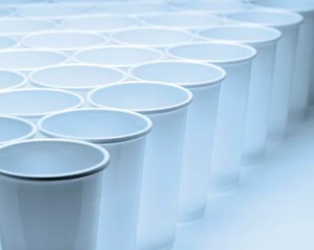 Disposable cups Fotos de archivo