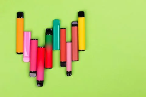 Disposable e-cigarettes device pod system Stock Photos