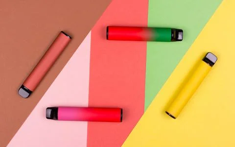 Disposable e-cigarettes device pod system Stock Photos