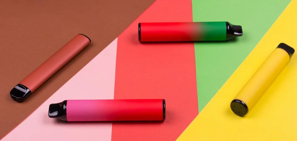 Disposable e-cigarettes device pod system Stock Photos