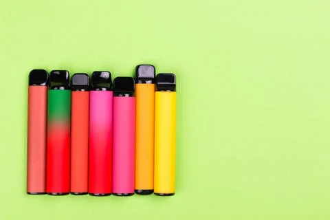 Disposable e-cigarettes device pod system Stock Photos