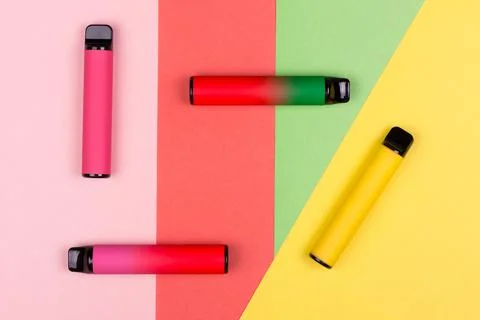 Disposable e-cigarettes device pod system Stock Photos