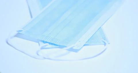 Disposable face-mask facemask Stock Footage 141634127