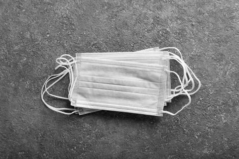 Disposable, light blue, double layer, 3 layer, housekeeping, surgeon, sky blue 写真素材