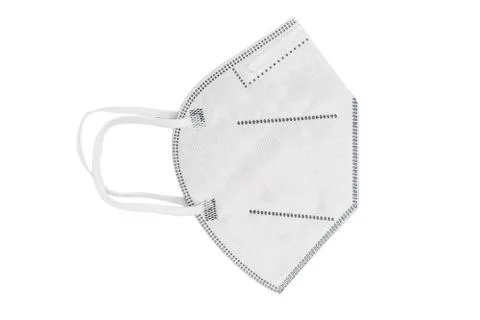 Disposable mask with earloop, FFP2 with N95 / KN95 protection Stock Photos