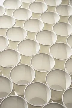 Disposable paper cups Stock Photos