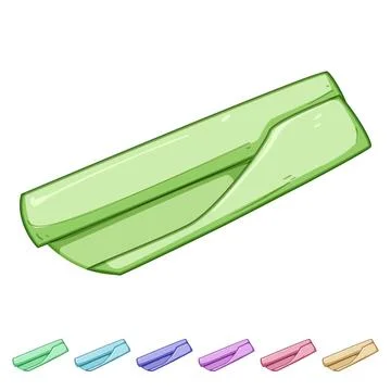 Disposable parchment paper cartoon vector graphic Illustrazione stock