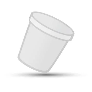 Disposable plastic cup Stock Illustration