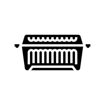 Disposable plastic glyph icon vector illustration Stock Illustration