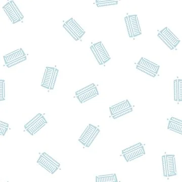 Disposable plastic glyph seamless pattern Stock Illustration