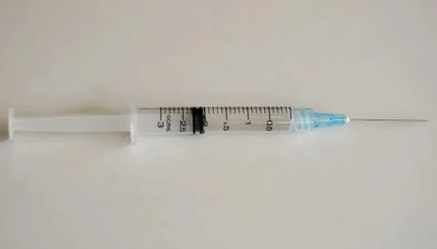 Disposable plastic syringes Stock Photos