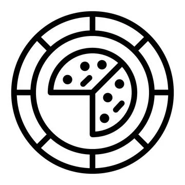 Disposable plate Vector Icon Design Illustration Stock Illustration