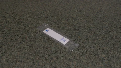 Disposable probe covers sit on counter Video stock 142538307