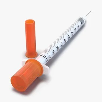 Disposable Syringe 100 un 3D Model