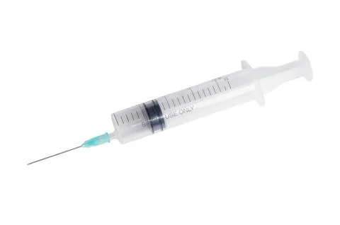 Disposable syringe Foto stock