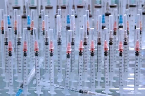 Disposable syringes Stock Photos