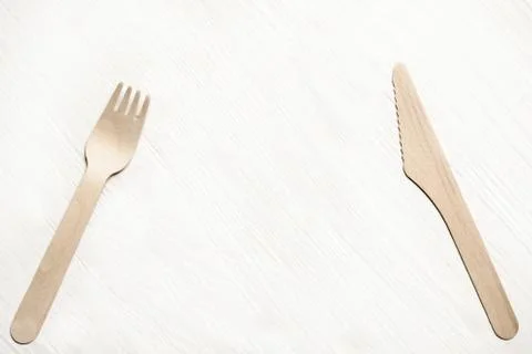 Disposable tableware from natural materials, Stock Photos