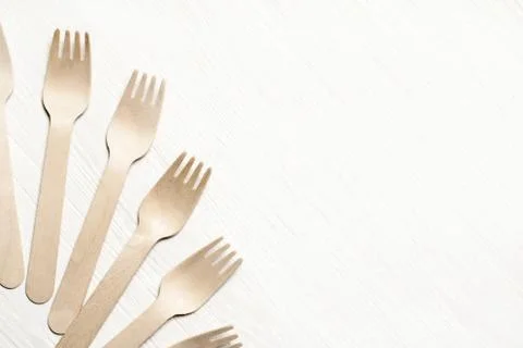 Disposable tableware from natural materials, Stock Photos