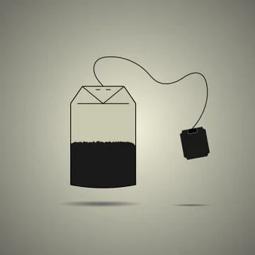 Disposable tea bag icon Stock Illustration