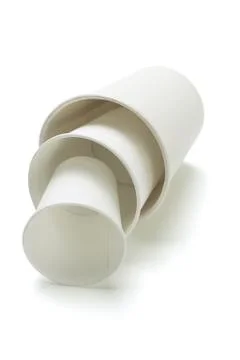 Disposal paper cups Foto stock
