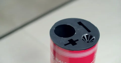 Dispose of syringes in an infectious waste container.Remove the needle. Stock Footage 286804363