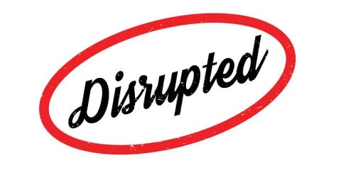 Disrupted rubber stamp Stock Illustration