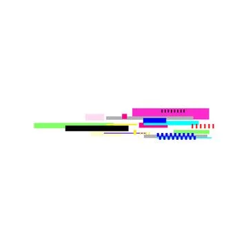 Disruption glitch error cartoon vector illustration Stock Illustration