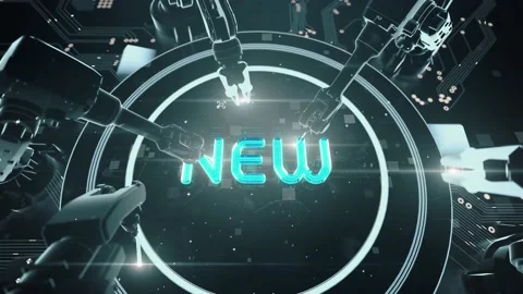 Disruptive Technology with digital technology hitech concept Stock Footage 143532196