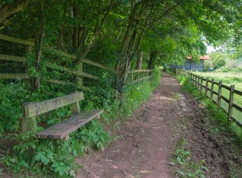Dissapearing bench Stock Photos