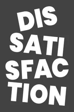 Dissatisfaction poster concept Illustrazione stock