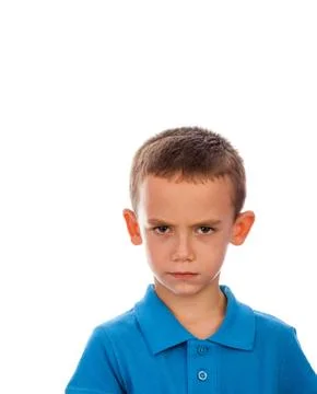 Dissatisfied boy Stock Photos