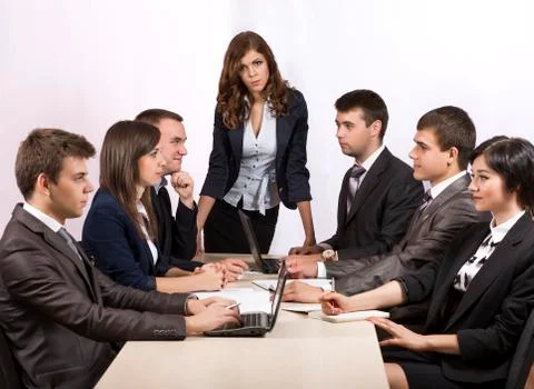 Dissatisfied manager Stock Photos