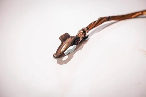 Dissected Broken Battery Ground Cable or Strap of Volkswagen Tiguan 1.4 TSI 2014 Stock Photos