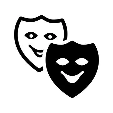 Dissemble, playact, pretend icon. イラスト素材