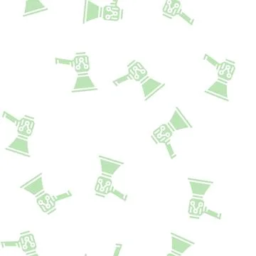 Dissemination of information in media glyph vector seamless pattern Stock Illustration