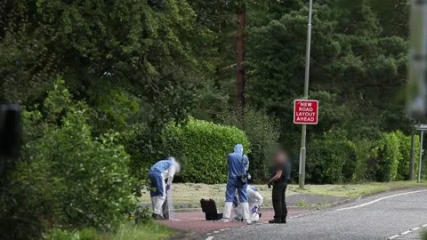 Dissident republicans blamed after explosive device targets police Stock Footage 148620353