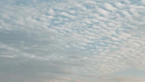 Dissipating Cirrocumulus Clouds in Motion Stock Footage 242866753