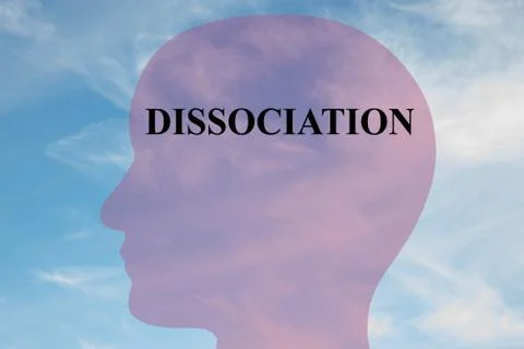 Dissociation mental concept Illustrazione stock