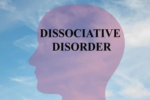 Dissociative Disorder concept Stock Illustration