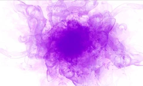 Dissolution of fuchsine Ink Drop in Water Illustration