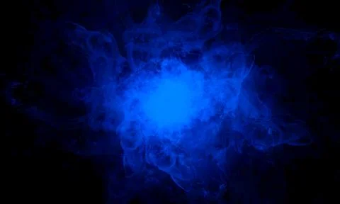 Dissolution of Ink Drop in Water Ilustração Stock