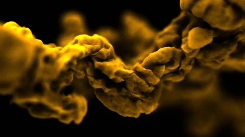 Dissolution of paint in a liquid. Stock Footage 124651168