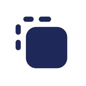 Dissolve black pixel perfect solid ui icon Stock Illustration