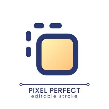 Dissolve pixel perfect gradient fill ui icon 스톡 일러스트