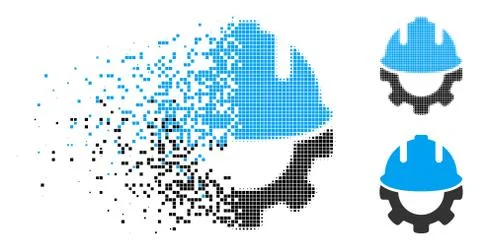 Dissolved Dot Halftone Development Icon Stockillustratie