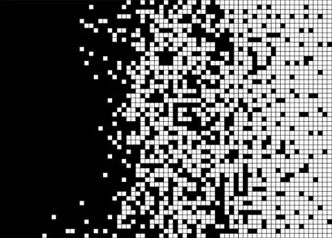 Dissolved filled square dotted. Pattern Vector illustration. Illustrazione stock