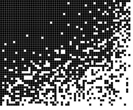 Dissolved filled square dotted. Pattern Vector illustration. Stock Illustration