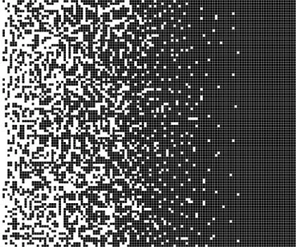 Dissolved filled square dotted. Pattern Vector illustration. Illustrazione stock